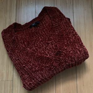 Chenille Dark Orange Sweater